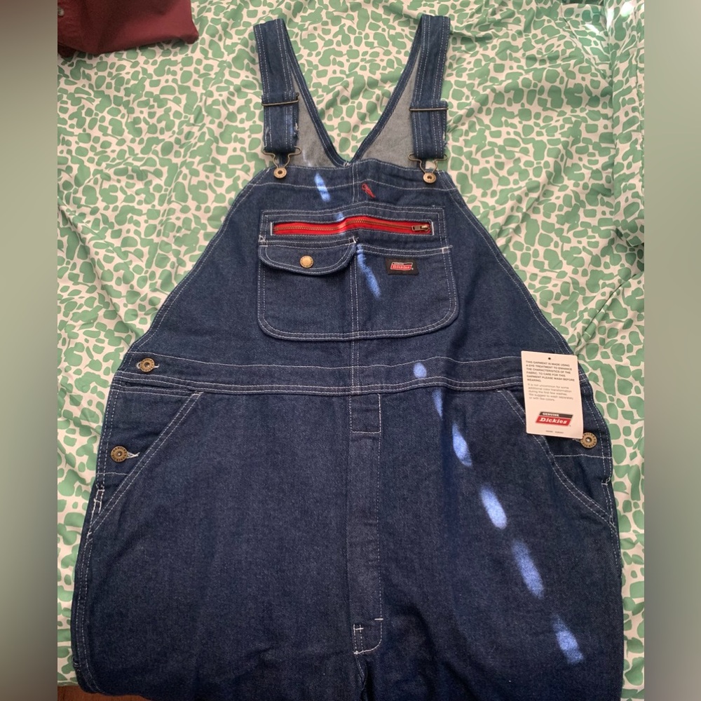 Dickies Dark Blue Denim Overalls